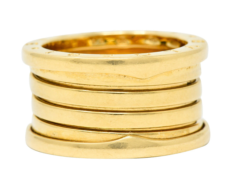 Bulgari 18 Karat Gold B.Zero 1 Tubogas Band RingRing - Wilson's Estate Jewelry
