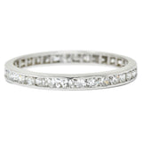 Art Deco 1.00 CTW Diamond Platinum Eternity Band RingRing - Wilson's Estate Jewelry