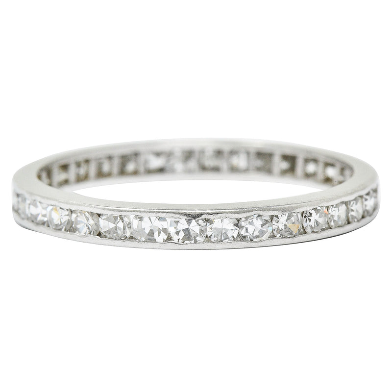 Art Deco 1.00 CTW Diamond Platinum Eternity Band RingRing - Wilson's Estate Jewelry