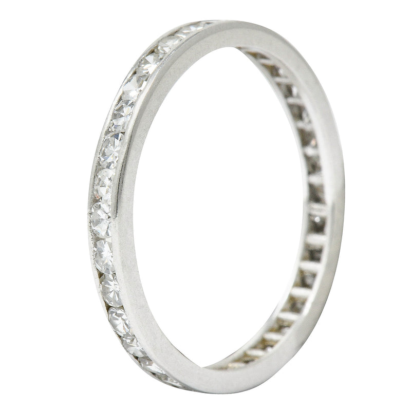 Art Deco 1.00 CTW Diamond Platinum Eternity Band RingRing - Wilson's Estate Jewelry