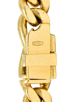 .11111 Bulgari 1980's Citrine Sapphire Tourmaline Cabochon 18 Karat Yellow Gold Figaro Chain Vintage Multi-Gem Necklace Wilson's Estate Jewelry