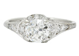Art Deco 1.58 CTW Diamond Platinum Engagement RingRing - Wilson's Estate Jewelry