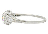 Art Deco 1.58 CTW Diamond Platinum Engagement RingRing - Wilson's Estate Jewelry