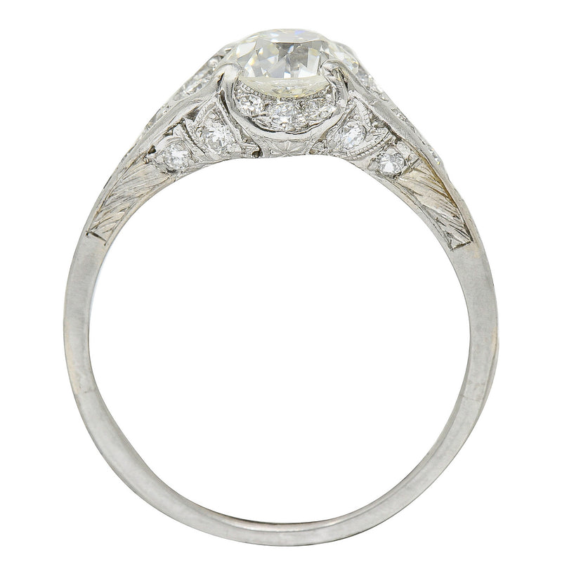 Art Deco 1.58 CTW Diamond Platinum Engagement RingRing - Wilson's Estate Jewelry