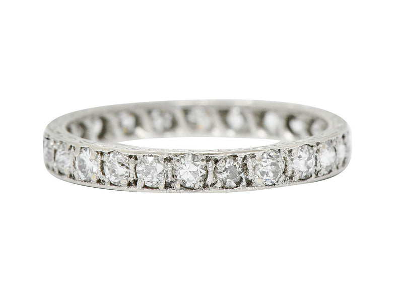 Art Deco 0.72 CTW Diamond Platinum Eternity Band RingRing - Wilson's Estate Jewelry