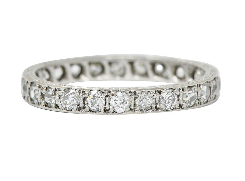 Art Deco 0.72 CTW Diamond Platinum Eternity Band RingRing - Wilson's Estate Jewelry