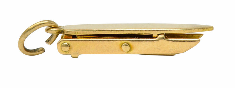 Retro 14 Karat Gold Collapsable Ironing Board Charmcharm - Wilson's Estate Jewelry