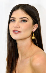 Victorian Etruscan Revival Diamond 14 Karat Gold Drop EarringsEarrings - Wilson's Estate Jewelry