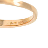 Italian Pave Diamond 18 Karat Rose Gold Wave Band RingRing - Wilson's Estate Jewelry