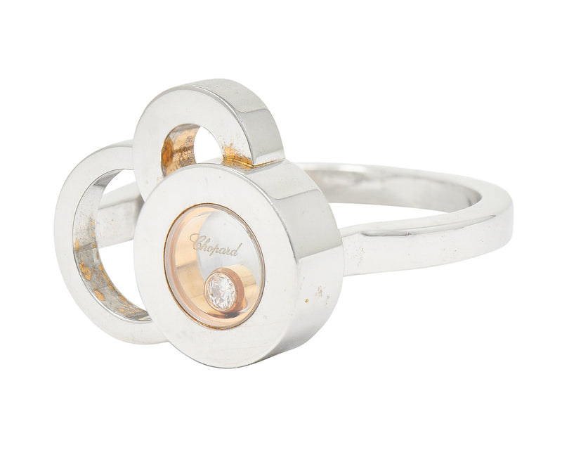Chopard Happy Diamond 18 Karat Two-Tone Gold Happy Dreams Ring Wilson's Antique & Estate Jewelry