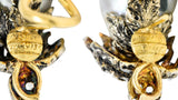 1970's Buccellati Diamond Baroque Pearl Silver-Topped 18 Karat Gold EarringsEarrings - Wilson's Estate Jewelry
