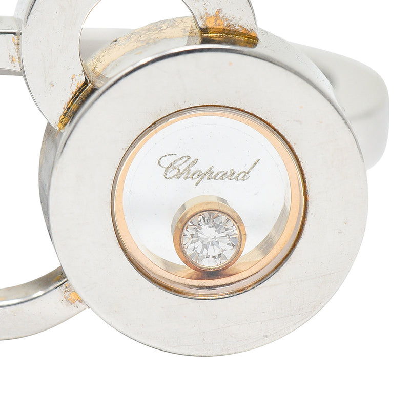 Chopard Happy Diamond 18 Karat Two-Tone Gold Happy Dreams Ring Wilson's Antique & Estate Jewelry