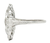 1920's Art Deco 0.80 CTW Diamond Platinum Dinner RingRing - Wilson's Estate Jewelry