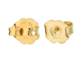 Vintage 1.92 CTW Round Brilliant Diamond 18 Karat Yellow Gold Unisex Stud Earrings Wilson's Antique & Estate Jewelry