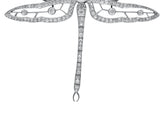 Substantial Edwardian Spinel Pearl Diamond Platinum 18 Karat Gold Dragonfly Broochbrooch - Wilson's Estate Jewelry