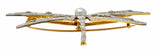 Substantial Edwardian Spinel Pearl Diamond Platinum 18 Karat Gold Dragonfly Broochbrooch - Wilson's Estate Jewelry