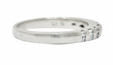 Vintage 0.35 CTW Diamond Platinum Bar Set Wedding Band RingRing - Wilson's Estate Jewelry
