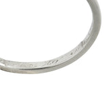 Art Deco Diamond Platinum Fishtail Anniversary Band RingRing - Wilson's Estate Jewelry