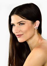 Tiffany & Co. Retro 6.20 CTW Aquamarine Ruby 14 Karat Gold Flower Screwback EarringsEarrings - Wilson's Estate Jewelry