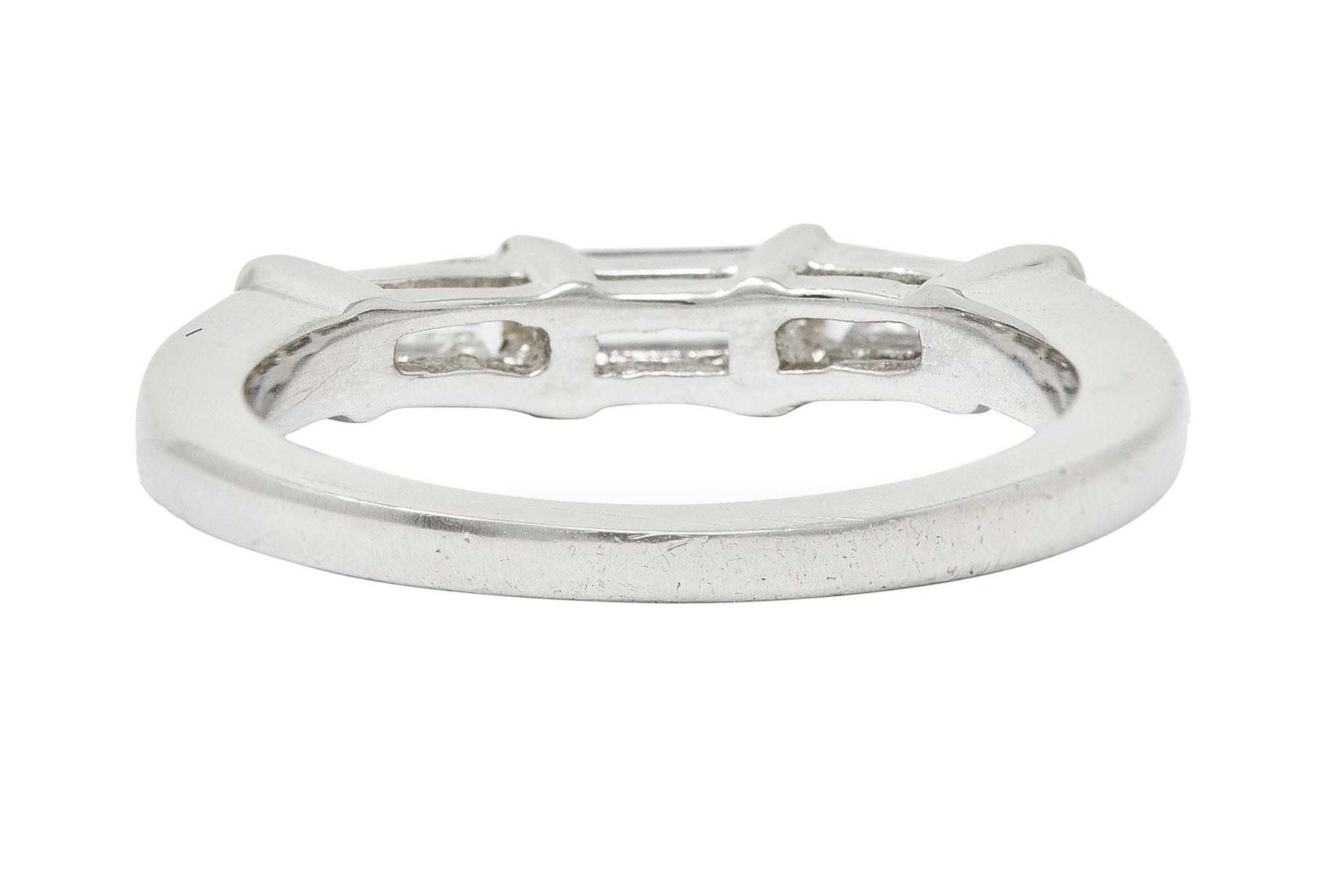 1950's Mid-Century 0.50 CTW Baguette Diamond Platinum Band RingRing - Wilson's Estate Jewelry