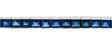 Art Deco 24.05 CTW No Heat Australian Sapphire Platinum Line Bracelet GIAbracelet - Wilson's Estate Jewelry