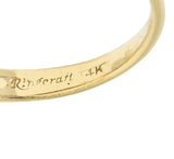 Retro Ringcraft 0.55 CTW Diamond 14 Karat Two-Tone Gold Unisex Band Ring Wilson's Estate Jewelry