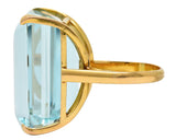1960's Vintage 31.18 CTW Aquamarine 14 Karat Gold Statement RingRing - Wilson's Estate Jewelry