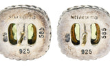 David Yurman Peridot 14 Karat Gold Sterling Silver Albion Stud EarringsEarrings - Wilson's Estate Jewelry