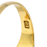 Art Deco 1.00 CTW Diamond Enamel 18 Karat Gold Navette Cluster RingRing - Wilson's Estate Jewelry