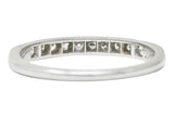 1938 Art Deco Diamond Platinum Anniversary Band Ringring - Wilson's Estate Jewelry