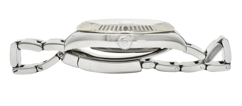 Rolex Datejust II 116334 41mm Automatic 18 Karat White Gold Steel Watch