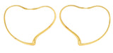 Large Elsa Peretti Tiffany & Co. 18 Karat Gold Open Heart Hoop EarringsEarrings - Wilson's Estate Jewelry