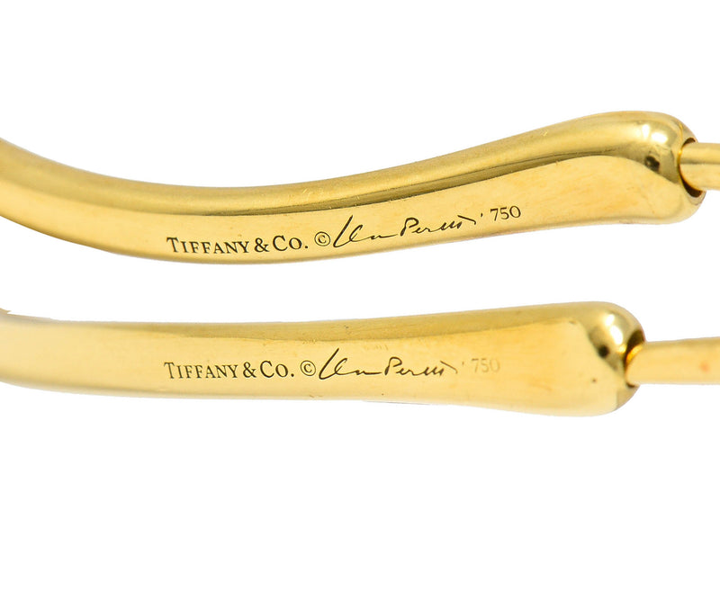 Large Elsa Peretti Tiffany & Co. 18 Karat Gold Open Heart Hoop EarringsEarrings - Wilson's Estate Jewelry