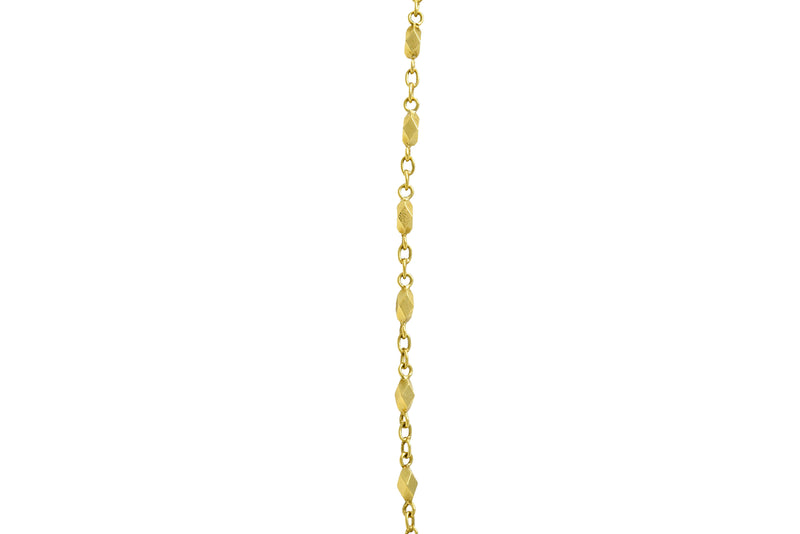 Heliodor Golden Beryl Diamond 18 Karat Gold Floral Burst NecklaceNecklace - Wilson's Estate Jewelry