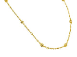 Fantastic Diamond 18 Karat Gold Rondelle Station NecklaceNecklace - Wilson's Estate Jewelry