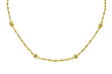 Fantastic Diamond 18 Karat Gold Rondelle Station NecklaceNecklace - Wilson's Estate Jewelry