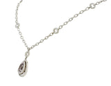 Kunzite 1.21 CTW Diamond 18 Karat White Gold Drop NecklaceNecklace - Wilson's Estate Jewelry