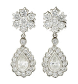 Aquamarine & Diamond Platinum 18 Karat White Gold Convertible Drop EarringsEarrings - Wilson's Estate Jewelry