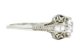 Belais 1.39 CTW Diamond 18 Karat White Gold Engagement RingRing - Wilson's Estate Jewelry