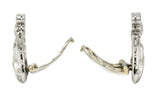 1950's Mid-Century 3.07 CTW Diamond Platinum Ear-Clip EarringsEarrings - Wilson's Estate Jewelry