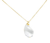 Tiffany & Co. Elsa Peretti Rock Crystal Quartz 18 Karat Gold Teardrop Pendant NecklaceNecklace - Wilson's Estate Jewelry