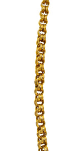 Victorian Fancy 14 Karat Gold Chain Unisex Necklace Circa 1880Necklace - Wilson's Estate Jewelry