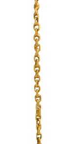 Art Nouveau Sapphire Pearl 14 Karat Gold Pendant NecklaceNecklace - Wilson's Estate Jewelry