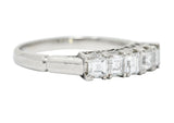 Endearing 0.78 CTW Diamond Platinum Five Stone Band RingRing - Wilson's Estate Jewelry
