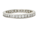 Tiffany & Co. Contemporary 0.90 CTW Diamond Platinum Eternity Channel Band Ring Wilson's Estate Jewelry