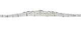 Brassler & Co. Art Deco 3.25 CTW Sapphire Diamond Platinum-Topped 14 Karat Gold Floral Link Bracelet Wilson's Estate Jewelry