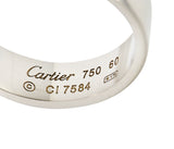 Cartier 18 Karat White Gold Unisex Vintage Love Band RingRing - Wilson's Estate Jewelry