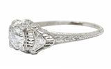 Art Deco 0.65 CTW Diamond Platinum Engagement RingRing - Wilson's Estate Jewelry