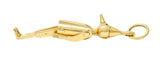 1940's Retro 18 Karat Gold Articulated Pinocchio Charmcharm - Wilson's Estate Jewelry
