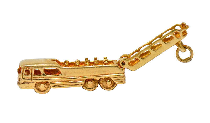 .11111 *1950's Mid-Century Articulated 14 Karat Gold Scenicruiser Greyhound Bus Charm - Wilson's Estate Jewelry